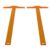 2pcs Plastic T Shape Ruler 30cm Double Scale for Drafting
