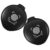 2pcs Portable Fingerprint Ink Pad Black Abs Foam Quick Dry Stamp Pad