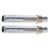 2Pcs Press Type Dustless Chalk Holder, Retractable Metal, Silver