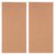 2pcs Rectangular Self-Stick Cork Bulletin Board for Wall, Frameless