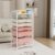 2pcs Rolling Utility Cart with Drawers