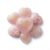 2Pcs Rose Quartz Worry Stone, Heart Shaped Healing Crystal,