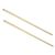 2pcs Solid Round Brass Rod 7.87 Inch Golden Brass Bar Stock