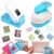 2Pcs Stamp Punch, 1″x0.8″, 1.2″x1″ Rectangle Stamp Shaped Paper Punches