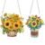 2pcs Sunflower 2D Flat DIY Diamond Art Pendant