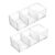 2 Pcs Tea Bag Organizer, Clear Plastic 3 Compartment Tea Box, PET Tea Storage Solution, 9.2 x 3.7 x 2.5 in / 23.3 x 9.5 x 6.3 cm, Desktop Organizer Box for Vanity and Countertop