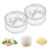 2PCS Transparent Manual Garlic Twist