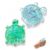 2PCS Turtle Squishy, Glitter Blue and Green Turtle Stress Balls, Portable Relaxation Aid for Desk and Travel