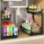 2Pcs Under Sink Organizer, 2-Tier Pull Out Under Sink Organizers and Storage, Adjustable Metal Under Cabinet Organizer Shelf, Bathroom Organizer, Sliding Out Drawer for Kitchen Pantry Black