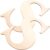 2pcs Unfinished Wooden S Letter Cutout for DIY Craft and Wall Decor