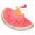 2pcs Watermelon Print Fruit Hand Fan Portable Decorative Paper Paddle