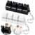 2 PCS White & Black Keyboard Fidget Toy, Bear Shape Keyboard Fidget Keychain 4-in-1 Keyboard Decompression Button Finger Clicker Toys, Button Stress Relief Fidget Gifts to Relief Stress (Bear)