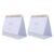 2pcs White Desk Calendar Monthly Planner for Office Table Use