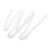 2pcs White Fuzzy Pipe Cleaners for Crafts, Bendable Dense Rods