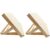 2 Pcs Wooden Tabletop Easels, 9.1 x 3.5 x 13 in Portable Drafting Board for Desk Painting, Drawing, Reading, and Display, Wood Color, Compact Desktop Stand for Art and Reading