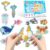 2 Piece Puzzles for Toddlers 1-3 – 17 Self-Correcting Sea Animal Magnetic Matching Puzzle for Toddler 1-3 for Fridge & Whiteboard, Heads and Tails Toddler Puzzle, 2 Piece Puzzles for Toddlers 1-3