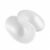 2 Pieces Cushioned Shoulder Inserts , style to 1 , Clear , Clear Silicone