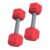 2 Pieces Tiny Silicone Dumbbell Toy Enhancing Infant Muscle Development and Color Recognition Through Play Portable Toy