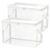 2 Pieces Toy Storage Organizer Box, 38x24x32cm Plush Dolls Organization Bin