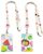2 Pieces Vertical Card Protector with Retractable Lanyard (Multicolored A)