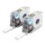 2PK Pre‑Cut Self‑Adhesive Black on White Label Tapes， Compatible with A30 P15 Maker(12mmX4m White)
