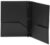 2 Pocket Plastic Folder with Prongs, Letter Size (Black)
