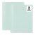 2 Pocket Plastic Folder with Prongs Letter Size Durable Poly Folder (Pastel Green)