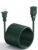 2 Prong Extension Power Cord, 18ft Outdoor Extension Power Cord Short Polarized to Non Polarized Extension Cord Cable NEMA 1-15P to 1-15R for Christmas Lights (Green)