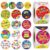 2 Roll Round Celebration Sticker for Home, 4 5, B