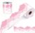 2 Rolls 32.8 ft Cloud Bulletin Board Border Trim, Pink Gradient Scalloped Dot Classroom Border Sticker for Blackboard, Wall Decor, Teacher Supplies