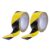 2 Rolls Black Yellow Caution Striped Border Tape 2 Self-Adhesive
