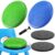 2 Set 2-in-1 Wobble Cushion, 360 Rotating Base, Blue & Green