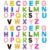 2 Sets 52PCS Big Letter Beads with Horizontal Hole Acrylic Alphabet Beads