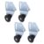 2 Sets Closet Cabinet Roller Wheel Sliding Door Pulley Set