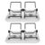 2 Sets Wide Mouth Mason Jar Sprouting Lid Kit with Stainless Steel Mesh Scr