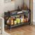 2 Tier Expandable Rolling Cart with wheels, pantry organizers and storage