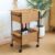 2 Tier Rolling Storage Cart, Utility Cart with Wheels, Mobile Organizer Shelf for Bathroom, Bedroom, Laundry, Home Office, Multifunctional Design, Space-Saving