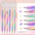 3-Color Rainbow Swirl Glitter Gel Pens, 1.2mm Sparkle Ink for Journaling