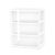 3-Drawer Wide Plastic Clear Storage Tower, 2 Pack