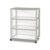 3-Drawer Wide Rolling Storage Cart, Portable Organizer with Clear Drawers and Casters, Multi-Purpose Storage for Home, Office, and Dorm, 21.88″W x 15.38″D x 26.13″H, Spaceship Gray, 1-Pack