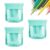 3-Hole Colored Handheld Manual Pencil Sharpeners Students (Green)