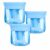 3-Hole Handheld Pencil Sharpener with Lid for Standard & Jumbo Pencils (Blue)
