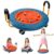 3-In-1 Balance Scooter Board for Kids，Plastic Wobble Balance Board Rocker Maze with Handles, 5 Balls, Toddler Floor Scooter Boards for Sensory Training, Physical Therapy (Blue)