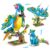 3-in-1 Flower Animal Building Block Set, Build a Parrot, Cat or Butterfly