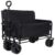 3-in-1 Folding Wagon with Bench Seat & Storage, 500LBS Utility Cart