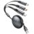 3-in-1 Retractable Car Charging Cable, Multi Charger Cable for Devices Cord