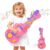 3-in-1 Toddler Guitar Toys for Kids, Electric Musical Toy with Piano Drum