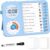 3-in-1 Visual Timer & ADHD Tool for Kids – ADHD Task Timer for Adults with Visual Schedule, Chore Chart & Planning Board for Home, School, Classroom, Work (Blue)