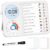 3-in-1 Visual Timer & ADHD Tool for Kids – ADHD Task Timer for Adults with Visual Schedule, Chore Chart & Planning Board for Home, School, Classroom, Work (White)