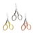 3-Pack Folding Scissors Stainless Steel – Portable Mini Travel Scissors Suitable for Outdoor Camping,Crafts,First Aid Kit – Gold,Silver,Rose Gold